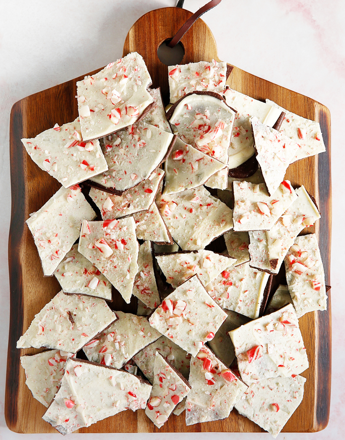 Homemade peppermint bark