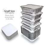 55 PACK - 1LB Aluminum Foil Pan Containers with