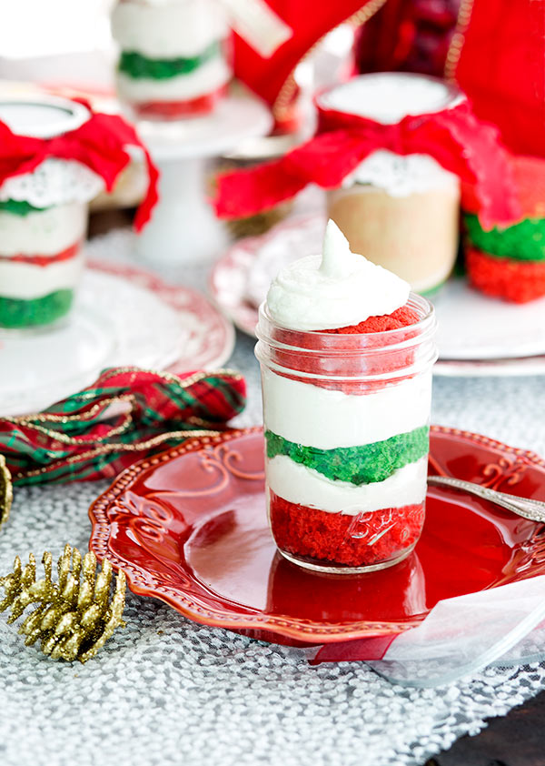 Gluten-Free Christmas Cupcakes in a Jar recipe