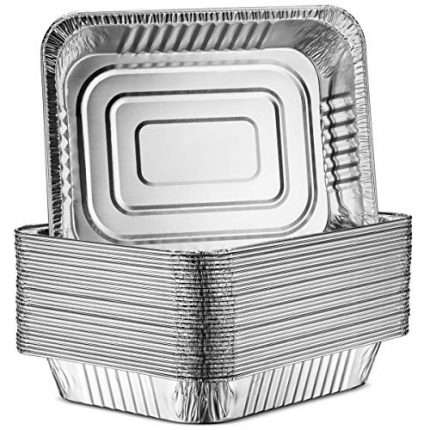 30-Pack Aluminum Half-Size Roasting Pans -