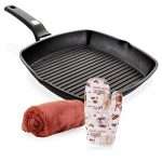 Griddle Aluminum Nonstick Stove Top Square Grill