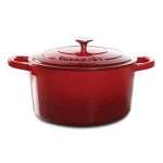 Crock Pot Artisan 7QT Round Dutch Oven, Red