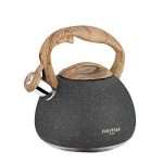 POLIVIAR Tea Kettle, 2.7 Quart Natural Stone