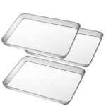 Stainless Steel Baking Pan, Large Cookie Sheet Set