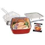 BulbHead 11198 Red Copper Square Pan 5 Piece Set