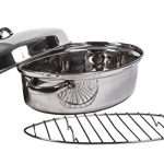 Oval Roaster Pan with Lid – Oven Roaster Pans –