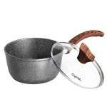 Cyrret 1 Quart Nonstick Saucepan with Glass Lid,