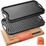 Legend Cast Iron Griddle for Gas Stovetop | 2-in-1