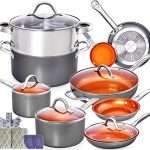 Home Hero Copper Pots and Pans Set - 13pc Copper