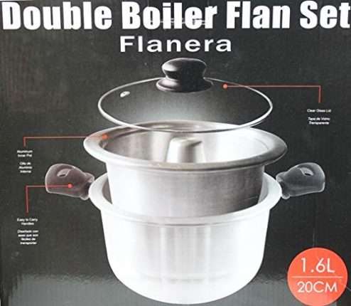 Double Boiler for Flan, Mold Included.
