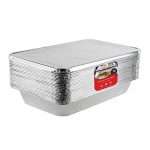 Aluminum Pans with Lids 21x13 Disposable Roasting