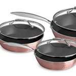 OrGREENiC 6 Piece Pan set includes Lids Rose