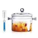 Glass Saucepan 2.0 Liter - Heat Resistant Glass