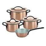 Rösle Copper Chalet Cookware Set, 4 piece