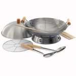 Norpro 10-Piece Wok Set, Silver, 14 inch