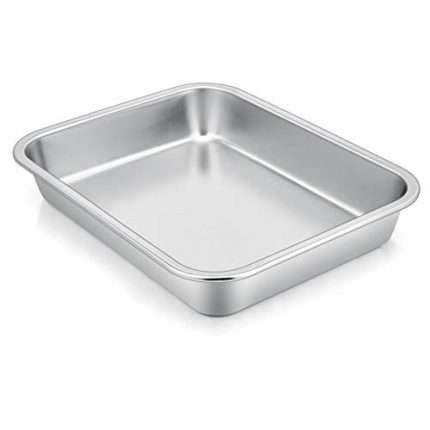 P&P CHEF High-Sided Cookie Sheet Pan, Stainless