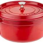 Staub Cast Iron Round Cocotte, 5.5-quart, Cherry