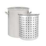 CONCORD 42 QT Stainless Steel Stock Pot w/ Basket.