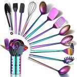 Rainbow Kitchen Utensils Set,13 Pieces Stainless