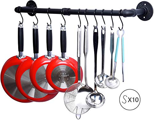 Inch Pipe Pot Rack Wall Mount