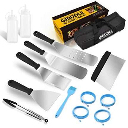 KITOOLBASE Griddle Accessories BBQ Tool Set