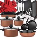 Dealz Frenzy Nonstick Cookware Pots and Pans Set,