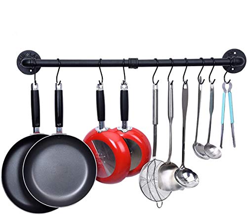 Inch Pipe Pot Rack Wall Mount