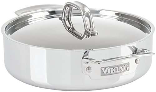 Viking 3-Ply Stainless Steel Everyday Pan, 3.4