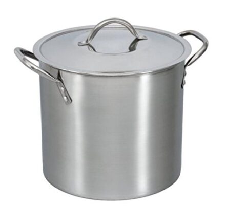 8 Quart Stockpot with Cover Lid, Stainless Steel,