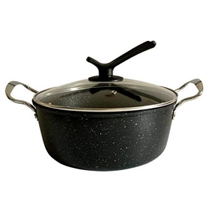 ANFOOS Soup Pot Nonstick Granite Pasta Stock Pot 4