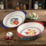 The Pioneer Woman Fiona Floral 2-Piece Oval Bakers