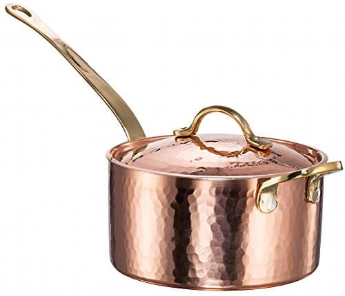 New DEMMEX 1.2MM Thick Hammered Copper Saucepan