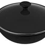 Old Mountain 10216 Braiser with Glass Lid, Black