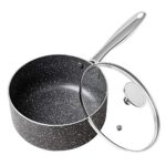 MICHELANGELO 3 Quart Nonstick Saucepan with Lid,