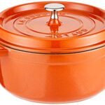 STAUB Cast Iron Round Cocotte, 4-quart, Burnt