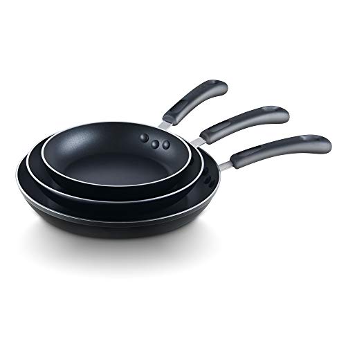 Cook N Home Nonstick Saute Skillet Fry Pan 3 Piece, Cooks Pantry