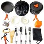 Gold Armour 17 Pieces Camping Cookware Mess Kit