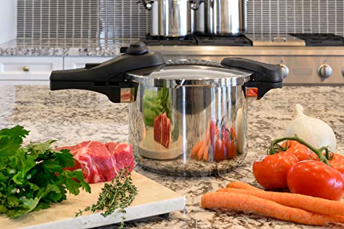 Barton 6-Quart Pressure Cooker 15 PSI with Recipe