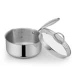 Mr Rudolf Stainless Steel Saucepan with Glass Lid,