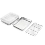 TeamFar Toaster Oven Pan, 9.3’’ x 7’’ Stainless