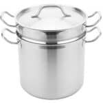 KITMA 12 Qt. 3 Piece Stainless Steel Aluminum-Clad