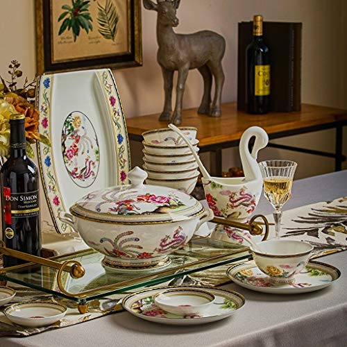 1629453604 733 Dinnerware Set 50 Pieces Retro Luxurious Ceramics, Cooks Pantry