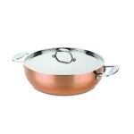 4-Quart Pan Gold Stainless Steel Includes Lid