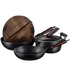Cookware Set in Kitchen 3 PC Household Iron Pot