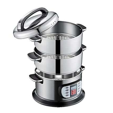 XXDTG Three-layer Stainless Steel Food Steamer