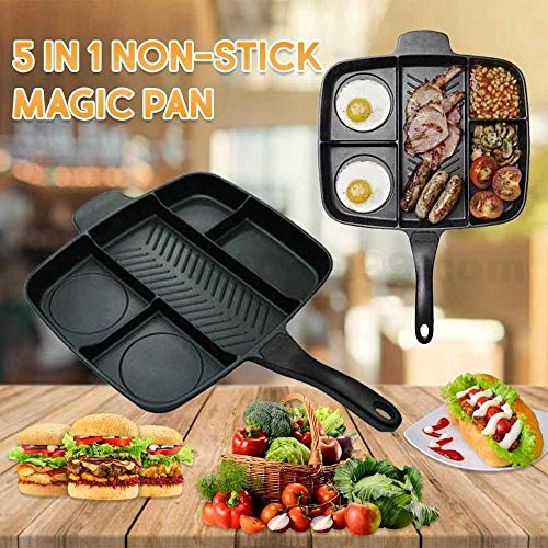 1631320151 187 Skillets And Frying Pans 5 In 1 Divided Stainless, Cooks Pantry
