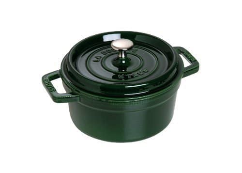 Staub Basil Round Cocotte, 7 qt, Basil Green