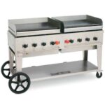 Crown Verity CV-MG-48NG Mobile Griddle, 48"