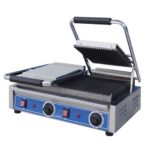 Globe (GPGDUE10) - 10" Grooved Double Panini Grill