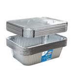 (20) 5-lb Square Deep Disposable Aluminum Pans